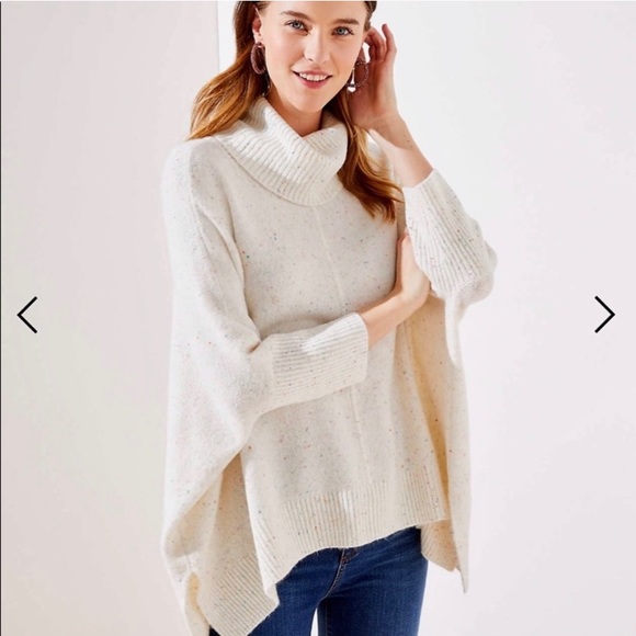 camel poncho sweater